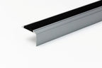 Anodised Aluminium Stair Nosing with Anti-Slip Rubber – 46mm x 30mm – 1.2m & 2.4m Lengths