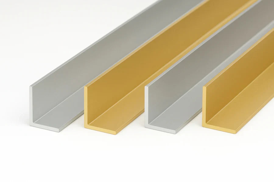 1m Anodised Aluminium Angle Corner in Silver or Gold – Equal-Angle Edge Trim