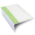 66 x 32mm Aluminium Stair Nosing with Tredsafe Non-Slip Insert and Aluminator Glow Strip