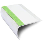 Aluminator Bullnose Aluminium Stair Nosing - 69 × 40mm Aluminium Edge Trim with PVC Non-Slip Insert