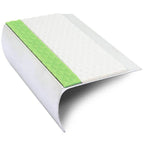 69 x 40mm Slimline Tredsafe Aluminium Stair Edge Trim With Non Slip PVC Insert and Glow Strip