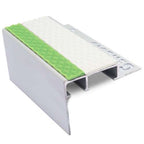 Slimline Heavy-Duty Tile-In Aluminium Stair Nosing for 10mm & 12.5mm Floors with Tredsafe Non-Slip Insert