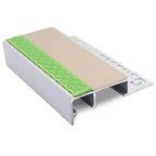 45 × 20mm Tile-In Aluminium Stair Nosing for 10–12.5mm Tiles with Non-Slip Insert