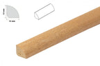 13mm UPVC Scotia Quadrant Trim, 1m or 2.5m Skirting Edge Beading