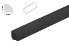 13mm UPVC Scotia Quadrant Trim, 1m or 2.5m Skirting Edge Beading