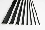 Black PVC Corner Trim for 90° Edges – Equal & Unequal Profiles in 1m and 2.48m Lengths