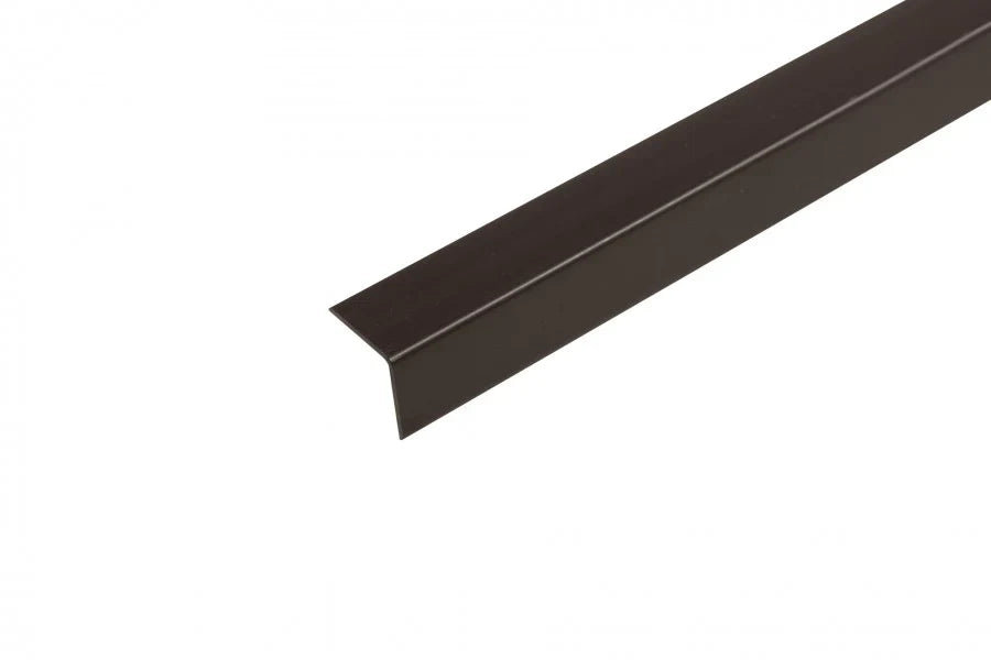 Brown PVC Corner Trim – 90° Edge Protector, 1m & 2.48m