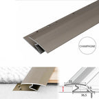 Z-Bar Style 35mm Aluminium Carpet Threshold for Neat Floor Joins