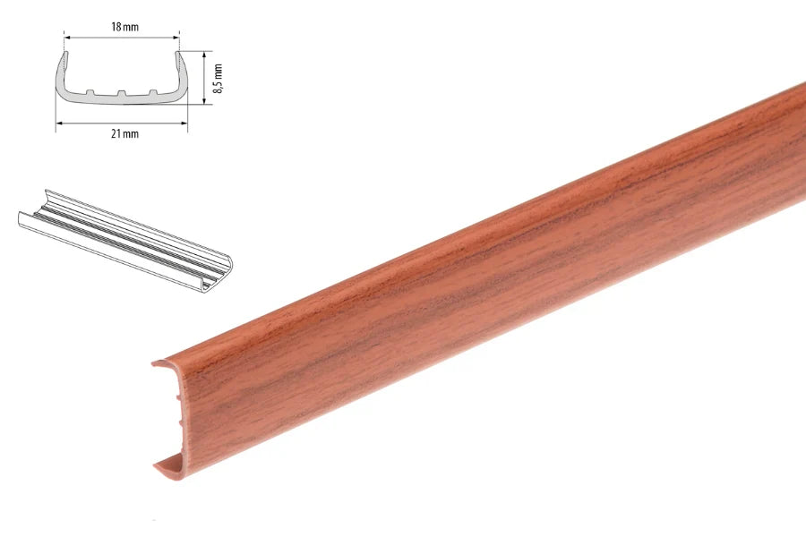 PVC U-Section Edge Trim for 18mm Panels – Furniture Board Cover in 1 m & 2.5 m