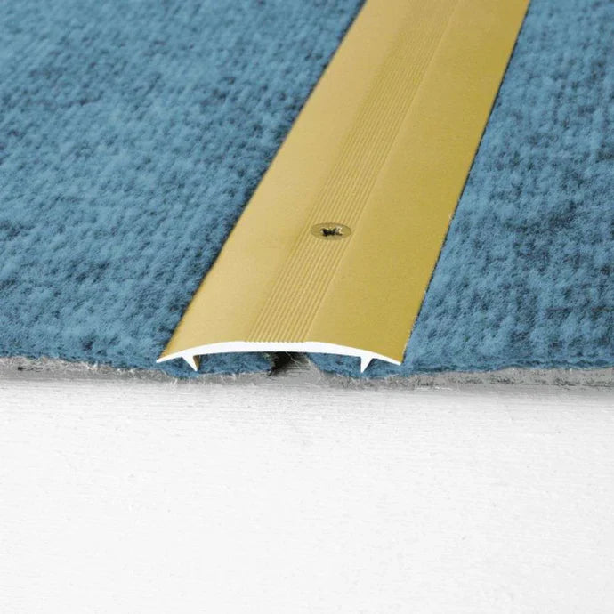36mm Aluminium Twin Grip Carpet Cover Strip for Seamless Floor Transitions