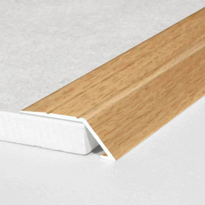 Wood Effect Aluminium Self Adhesive Ramp Threshold – 31mm Floor Transition Strip