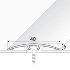 40mm Aluminium Floor Threshold with Concealed Fixings for Doorway Transitions