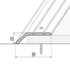 40mm Aluminium Ramp Threshold Strip for Uneven Floor Height Transitions