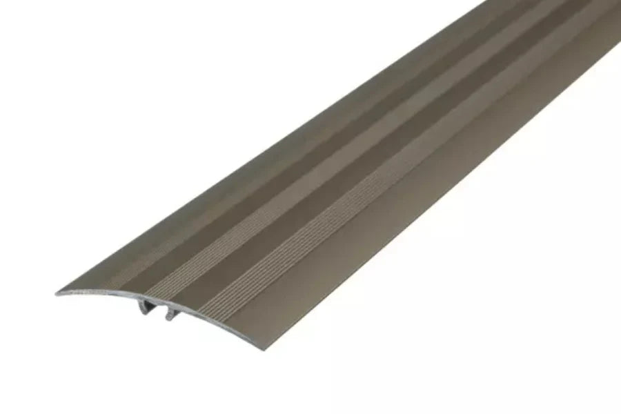 47mm Anodised Aluminium Threshold Strip (930mm) – Self-Adhesive or Dowel Fix Floor Transition Trim