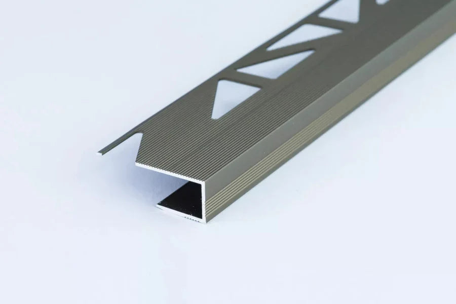 8mm Anodised Aluminium Edge Stop Trim Panel – 1 Metre Length for Laminate & Skirting Finishes