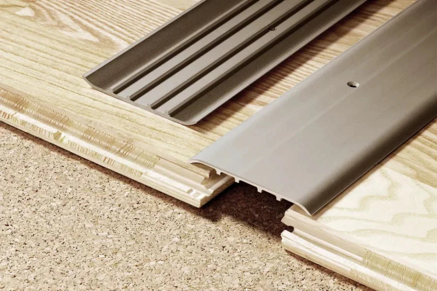 80mm Low-Profile Self Adhesive Aluminium Door Threshold Strip (1000mm or 2000mm) – Anodised Finish