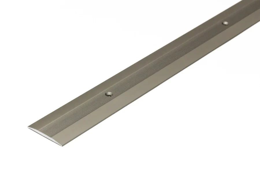 38mm Anodised Aluminium Floor Threshold Strip (1m or 2m) – Screw-Fix in Silver, Gold or Champagne