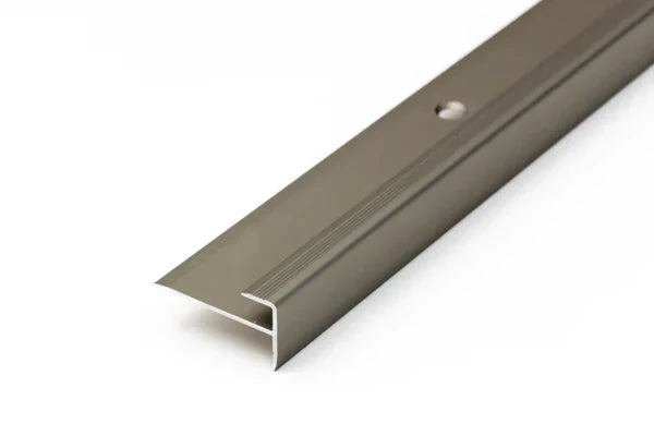 Silver, Gold & Champagne Aluminium Outer Corner Trim – 5mm LVT Stair Edge 900mm