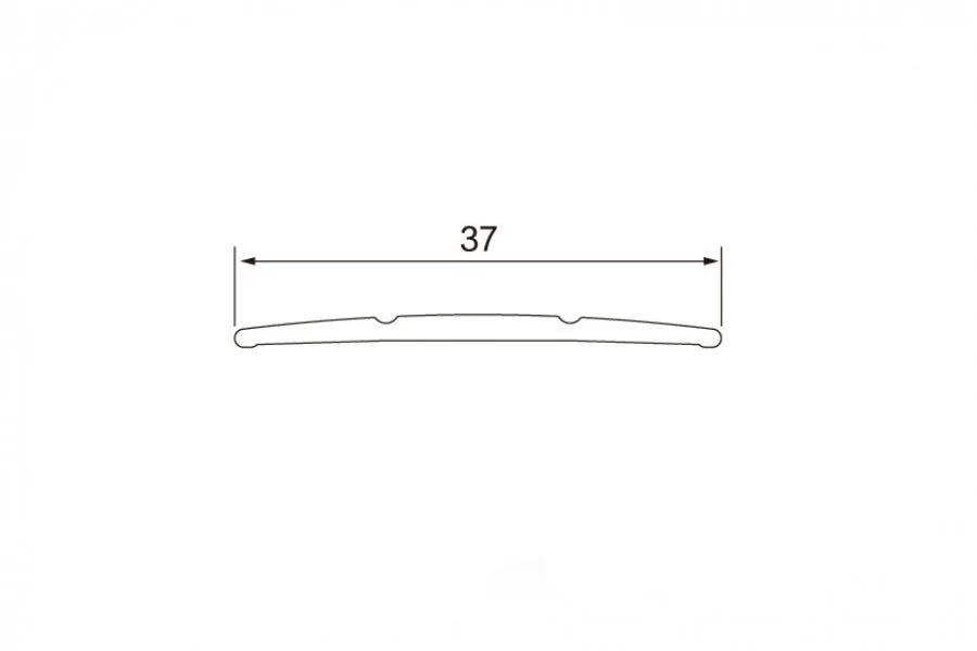 37mm Flat Anodised Threshold Bar, 1 Metre Screw-Fix Aluminium Transition Strip in Champagne, Gold or Silver