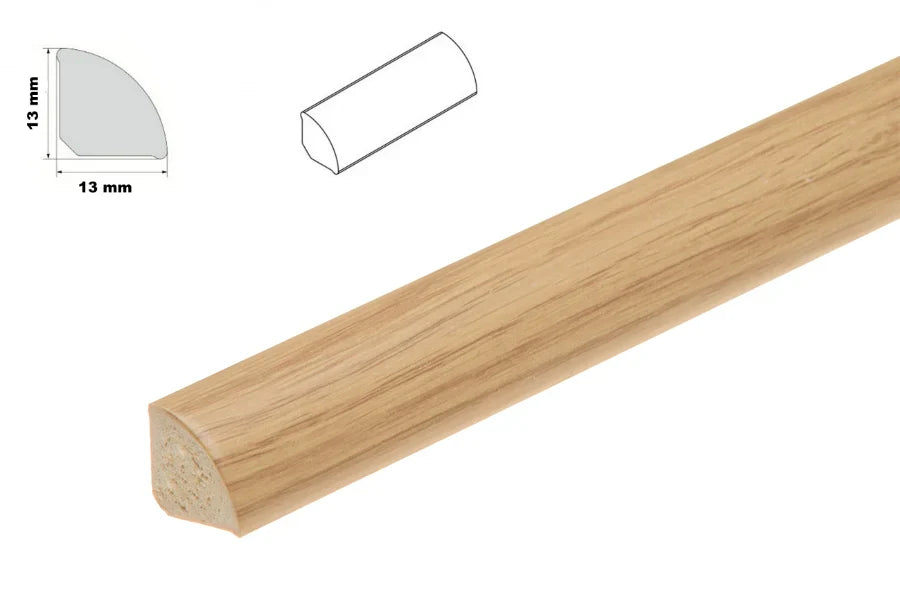 13mm UPVC Quadrant Beading Trim – 1m or 2.5m Length, Corner Finish Moulding