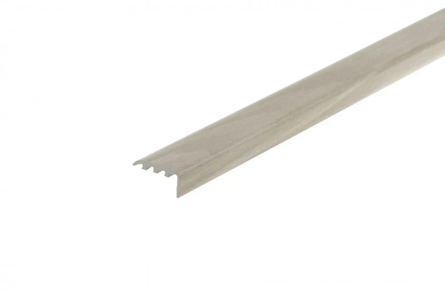 0.9m Wood Effect UPVC Stair Nosing – 45mm x 22mm