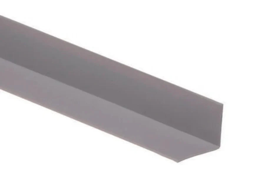 Wood-Effect Flexible PVC Skirting Trim with Self-Adhesive Backing (28 x 24mm) —  5m Roll for Floor & Wall Edges