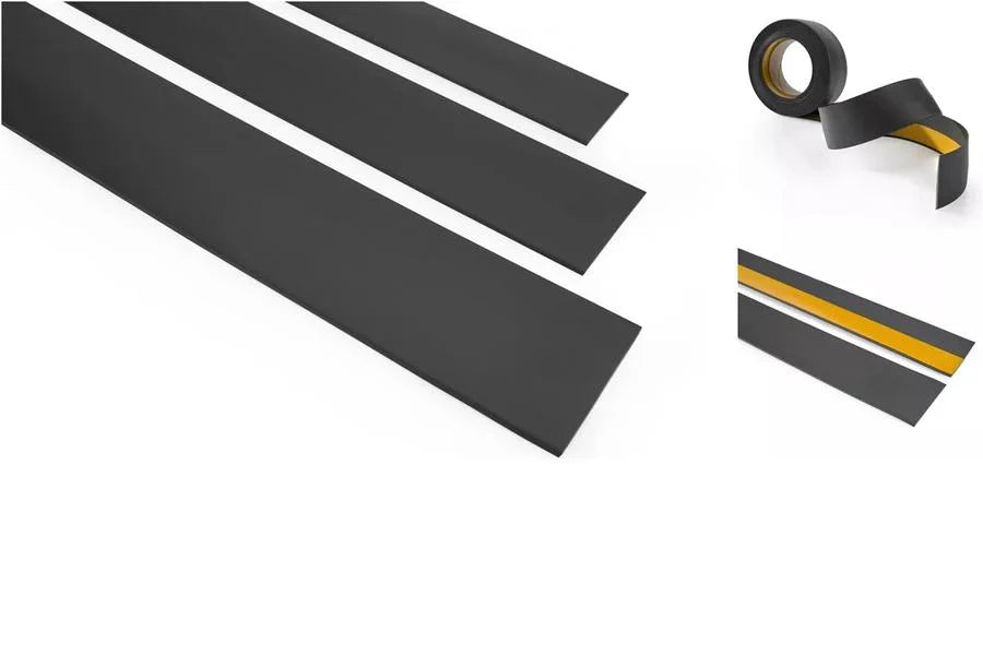 5m Self Adhesive PVC Strip Cover Trim – Flexible PVC Flat Bar Strip