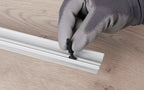37mm Aluminium Threshold Strip (930mm) – Self-Adhesive or Dowel Fix