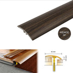 42mm PVC Wood Effect Floor Transition Strip with Hidden Fixing