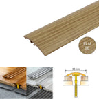 30mm PVC Wood Effect Door Threshold – Concealed Fix Floor Transition Strip