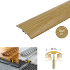 30mm PVC Wood Effect Door Threshold – Concealed Fix Floor Transition Strip