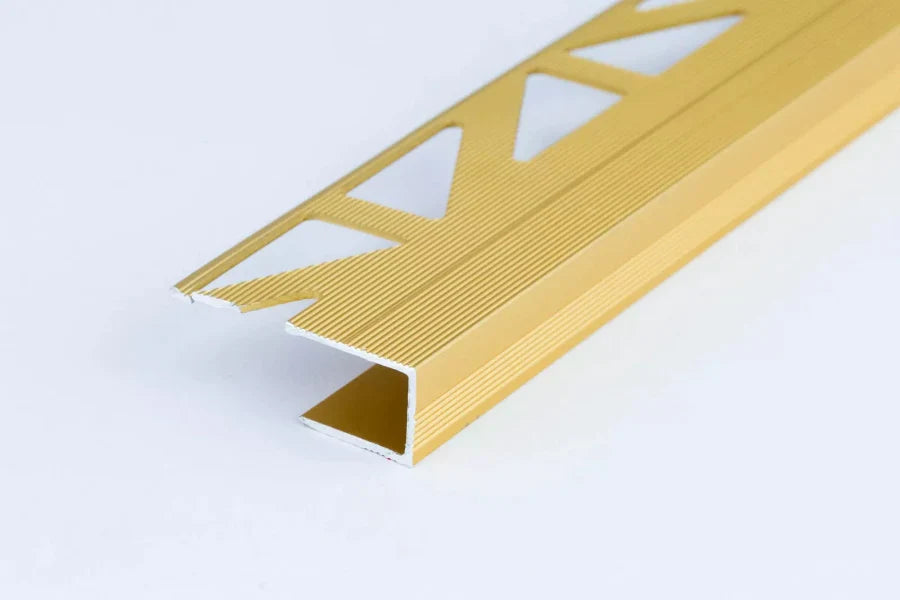 8mm Anodised Aluminium Edge Stop Trim Panel – 1 Metre Length for Laminate & Skirting Finishes