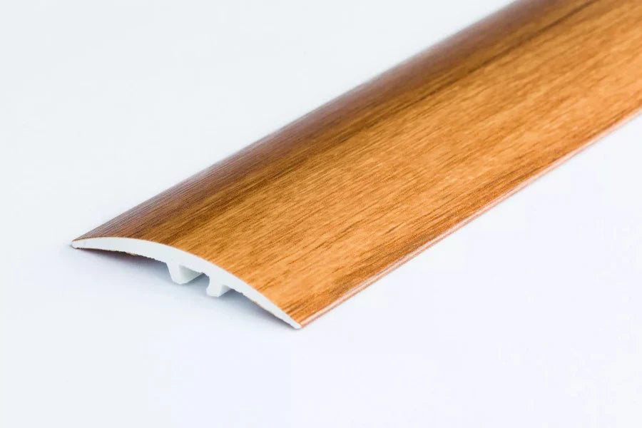 30mm Wood Effect UPVC Threshold Bar - 900mm Self-Adhesive Floor Transition Strip