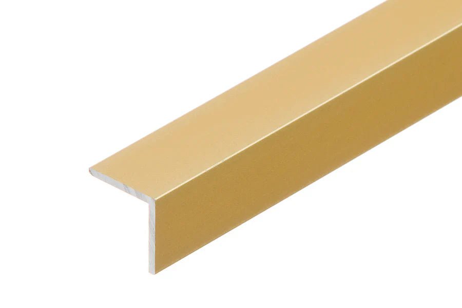 1m Anodised Aluminium Angle Corner in Silver or Gold – Equal-Angle Edge Trim