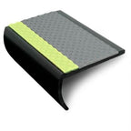 65 x 36mm Tredsafe Aluminator PVC Stair Nosing With Non Slip Insert and Glow Strip