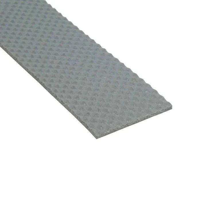 71 x 55mm Heavy Duty Bullnose Aluminium Stair Nosing with Tredsafe Anti-Slip Insert
