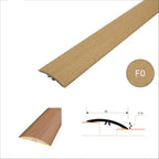 Wood Finish Flat Floor Transition Strip – 42mm Self Adhesive PVC Threshold