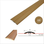 30mm PVC Wood Effect Flat Door Threshold – Self Adhesive Floor Transition Strip