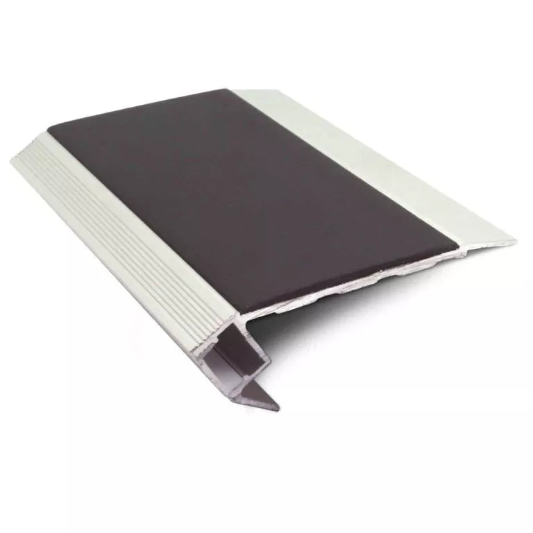 76.5 x 26mm Vision Light Down Aluminium LED Stair Nosing - Tredsafe Non Slip Insert