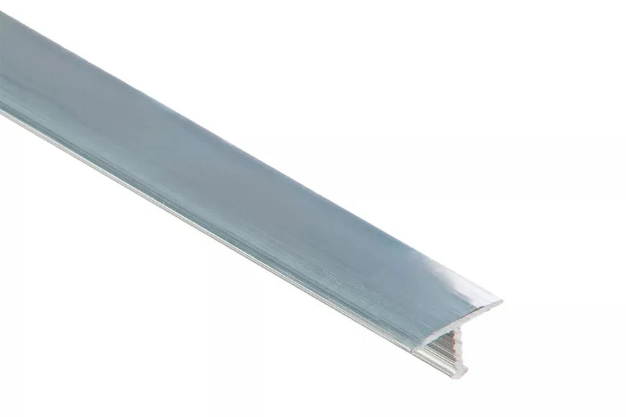 Aluminium T-Bar Threshold Trim (1m) – 13mm, 18mm or 26mm Width, Multiple Finish Options