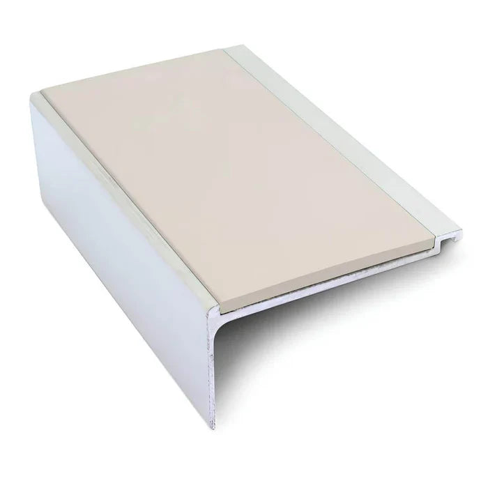 Aluminium Stair Nosing 60 x 32mm Heavy Duty Edge Trim with Grooved Anti‑Slip Edge Trim