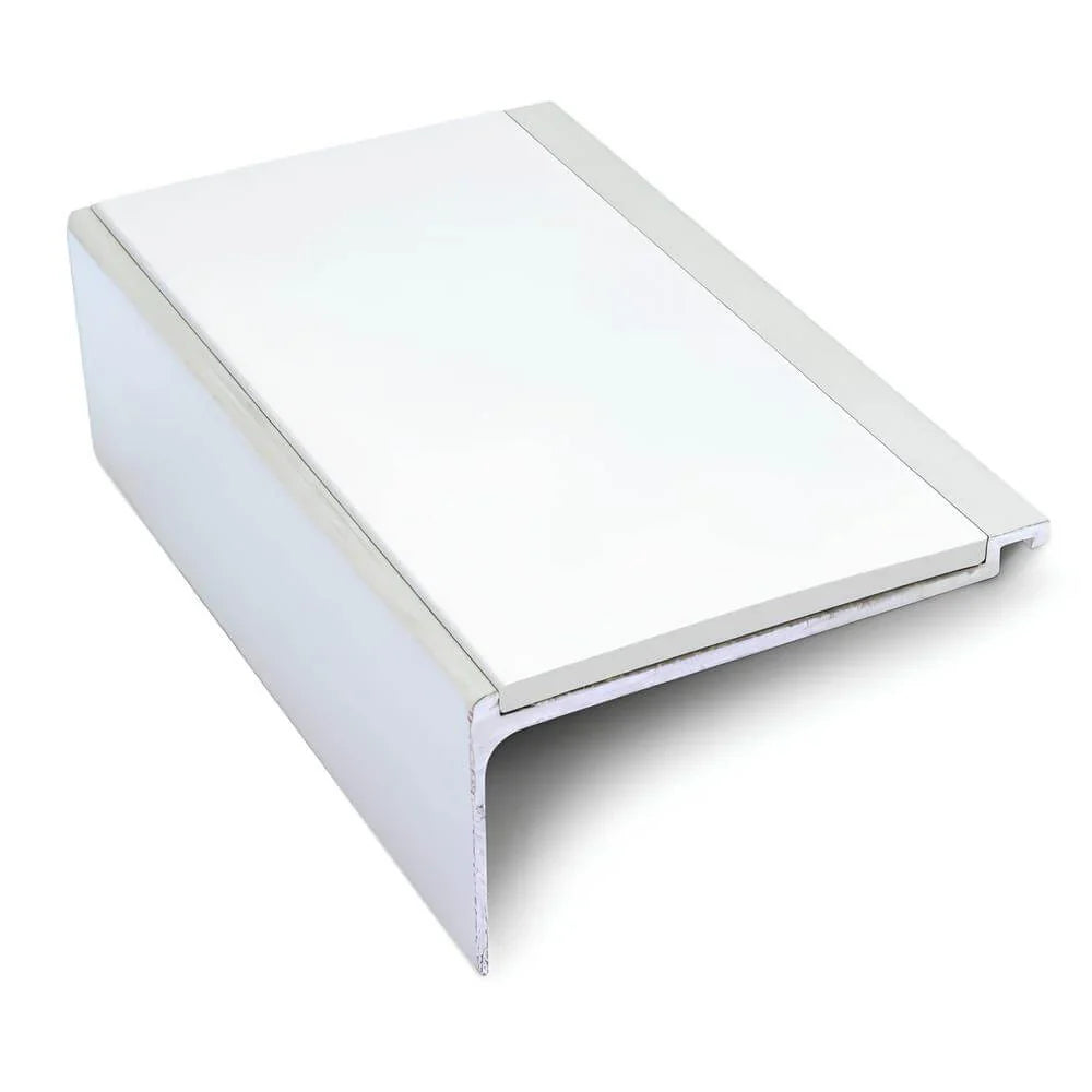 Aluminium Stair Nosing 60 x 32mm Heavy Duty Edge Trim with Grooved Anti‑Slip Edge Trim