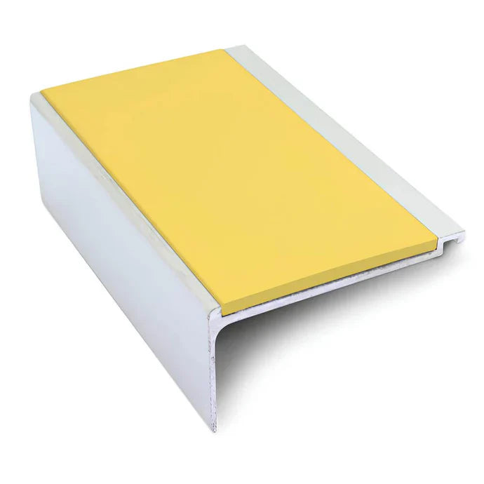 Aluminium Stair Nosing 60 x 32mm Heavy Duty Edge Trim with Grooved Anti‑Slip Edge Trim