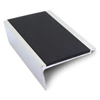 Heavy Duty Aluminium Stair Nosing 63 × 32mm Rakeback Profile with Anti-Slip Edge Trim