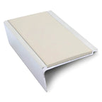 Heavy Duty Aluminium Stair Nosing 63 × 32mm Rakeback Profile with Anti-Slip Edge Trim