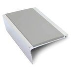Heavy Duty Aluminium Stair Nosing 63 × 32mm Rakeback Profile with Anti-Slip Edge Trim