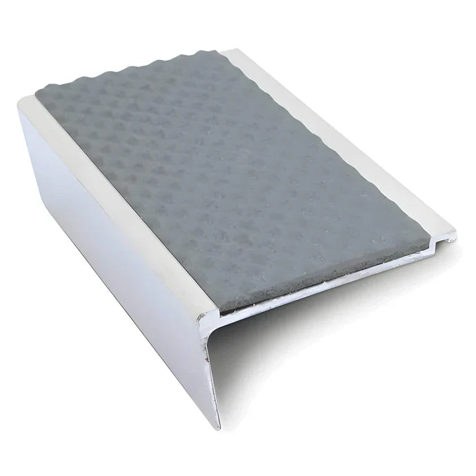 Tredsafe Rakeback Aluminium Stair Nosing with Anti-Slip Insert - 63 x 32mm