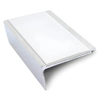 Heavy Duty Aluminium Stair Nosing 63 × 32mm Rakeback Profile with Anti-Slip Edge Trim