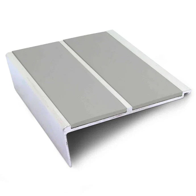 Rakeback Stair Edge Trim 93 × 32mm Aluminium Profile with Dual Anti-Slip Inserts