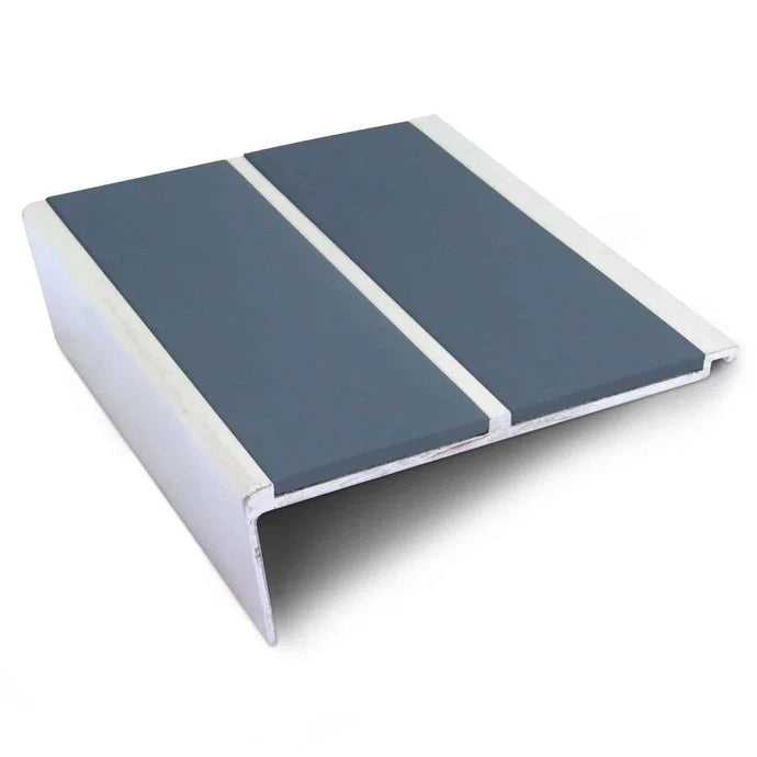 Rakeback Stair Edge Trim 93 × 32mm Aluminium Profile with Dual Anti-Slip Inserts